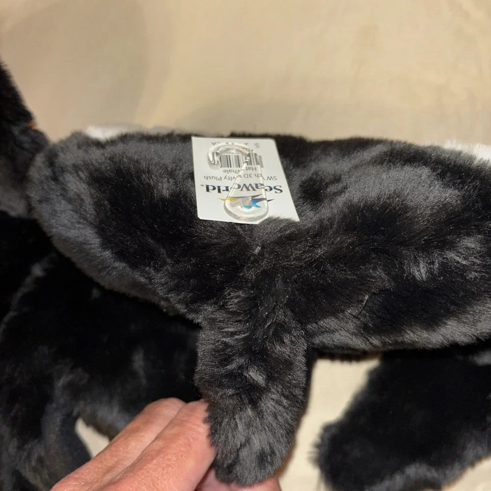 NWT Sea World Plush 3D Hat Lot Of 2 Orca Whale & Emperor Penguin Youth Adult